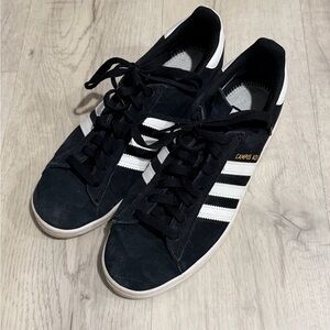 Adidas Men's Black and White Campus Adv Sneakers skateboarding sz 9